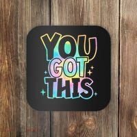 Motivational Testing Day Teacher You Got This Rock The Test (1) Coaster thumb 0