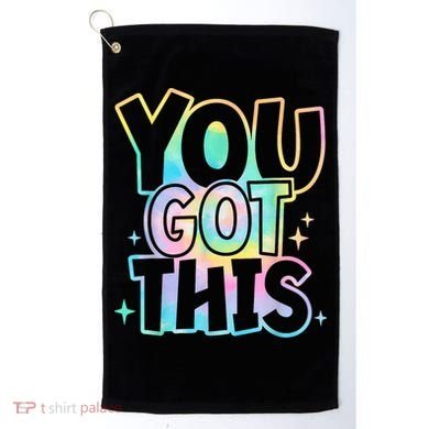 Motivational Testing Day Teacher You Got This Rock The Test (1) Golf Towel