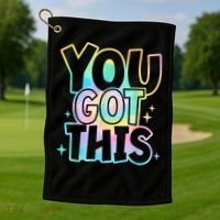 Motivational Testing Day Teacher You Got This Rock The Test (1) Golf Towel thumb 1