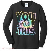 Motivational Testing Day Teacher You Got This Rock The Test (1) Kids Long Sleeve Shirt thumb 0