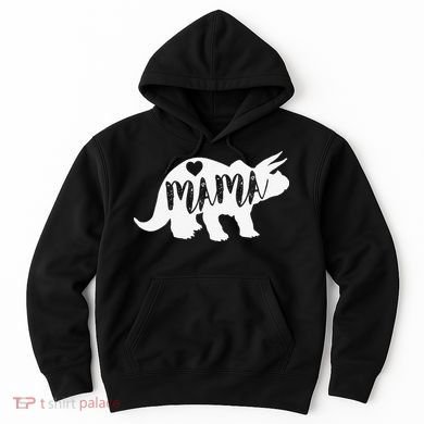 Mama Triceratops Dinosaur Funny Gift For Mother Day Hoodie