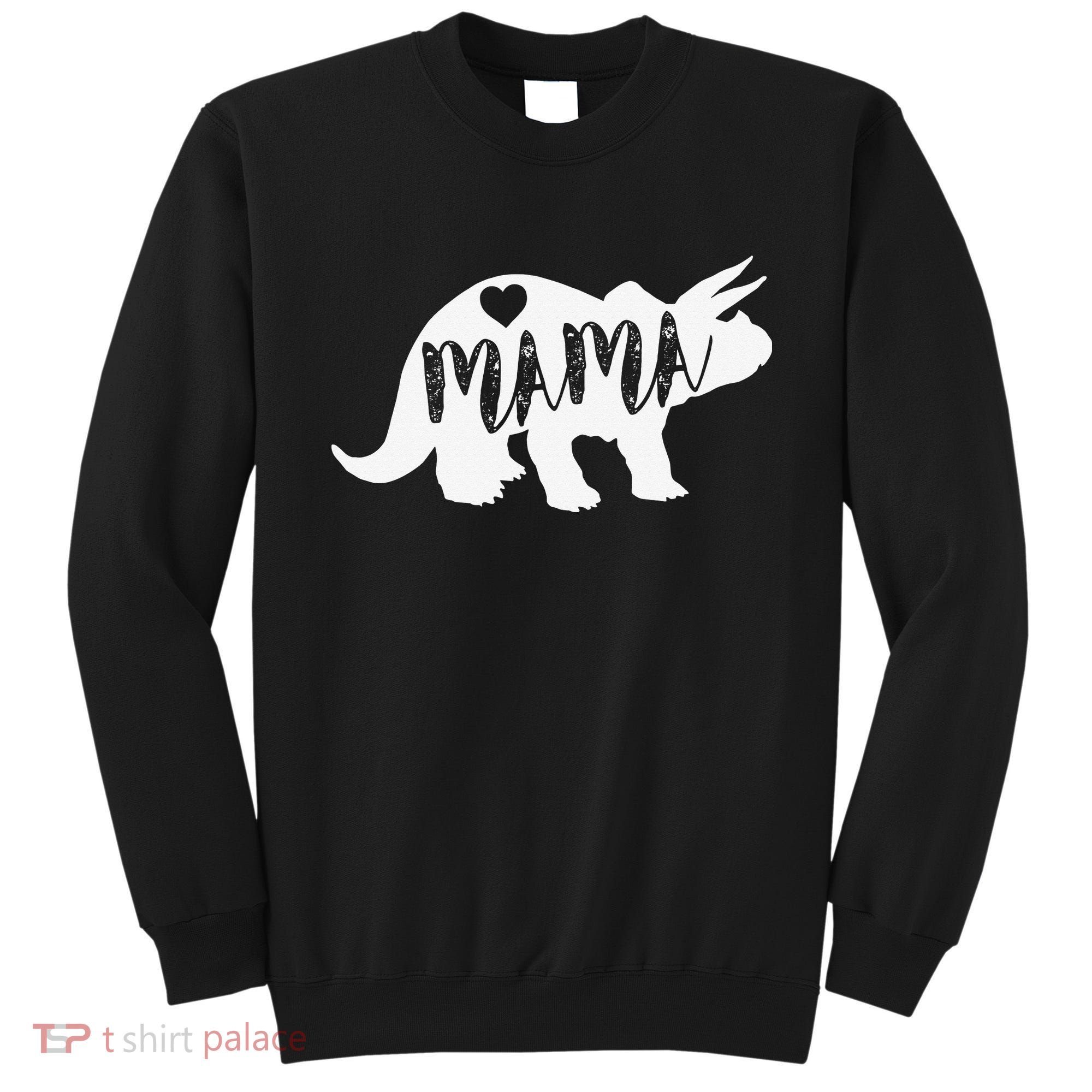 Mama Triceratops Dinosaur Funny Gift For Mother Day Sweatshirt