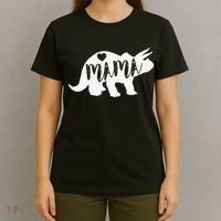 Mama Triceratops Dinosaur Funny Gift For Mother Day T-Shirt thumb 4
