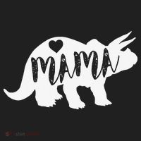 Mama Triceratops Dinosaur Funny Gift For Mother Day Beanie thumb 2