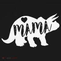 Mama Triceratops Dinosaur Funny Gift For Mother Day Women's Hoodie thumb 2