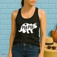 Mama Triceratops Dinosaur Funny Gift For Mother Day Women's Tank Top thumb 2