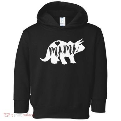 Mama Triceratops Dinosaur Funny Gift For Mother Day Toddler Hoodie
