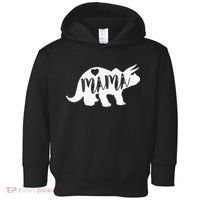 Mama Triceratops Dinosaur Funny Gift For Mother Day Toddler Hoodie thumb 0