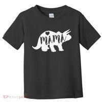 Mama Triceratops Dinosaur Funny Gift For Mother Day Toddler T-Shirt thumb 0