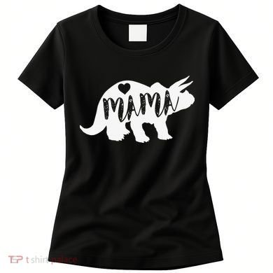 Mama Triceratops Dinosaur Funny Gift For Mother Day Women's T-Shirt