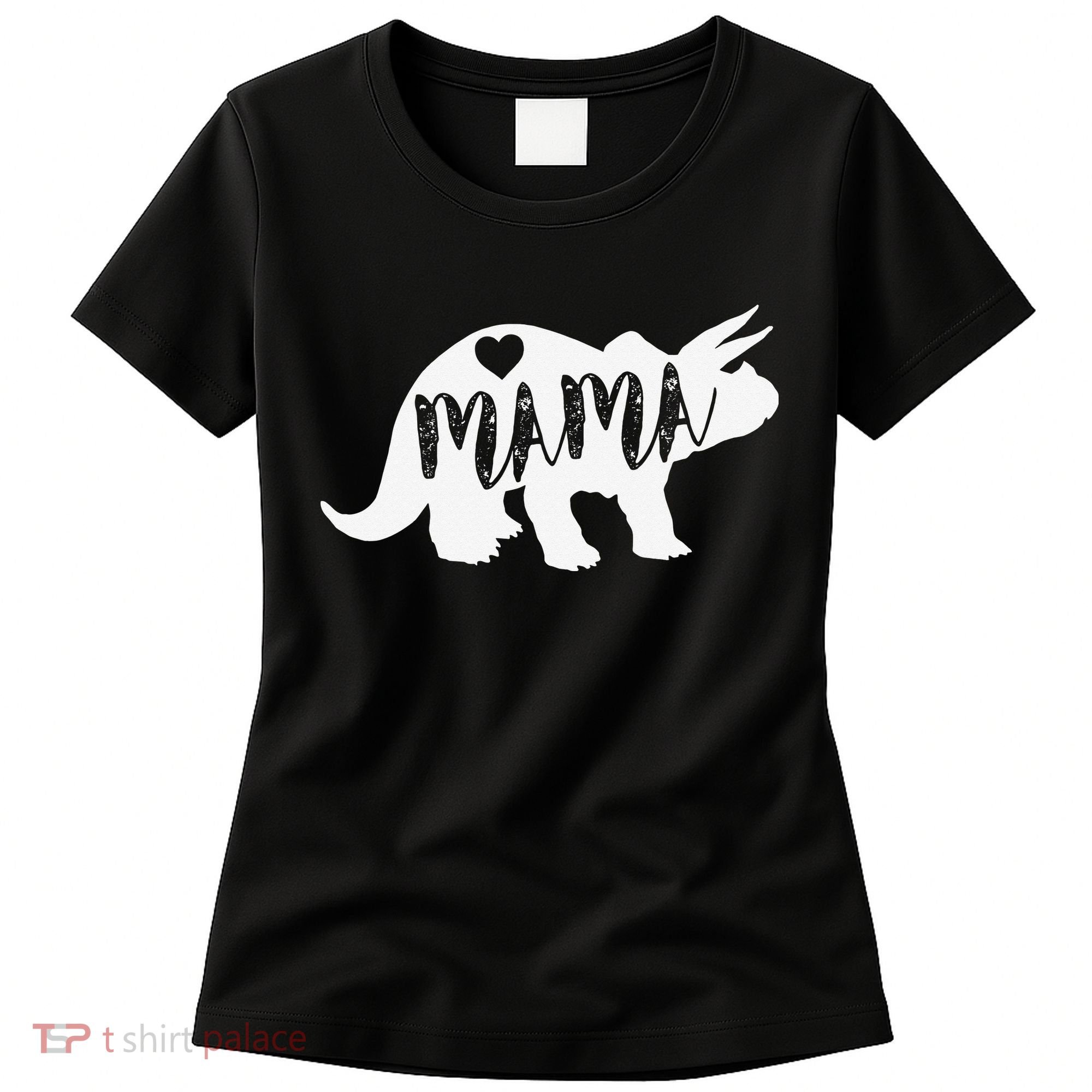Mama Triceratops Dinosaur Funny Gift For Mother Day Women's T-Shirt