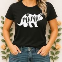 Mama Triceratops Dinosaur Funny Gift For Mother Day Women's T-Shirt thumb 2