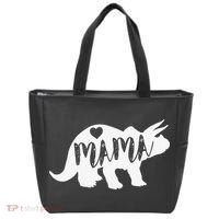 Mama Triceratops Dinosaur Funny Gift For Mother Day Tote Bag thumb 0