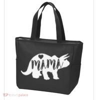 Mama Triceratops Dinosaur Funny Gift For Mother Day Tote Bag thumb 3