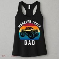 Monster Truck Dad FatherS Day Dads Love Monster Trucks Too Women's Tank Top thumb 3