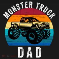 Monster Truck Dad FatherS Day Dads Love Monster Trucks Too Women's Tank Top thumb 5