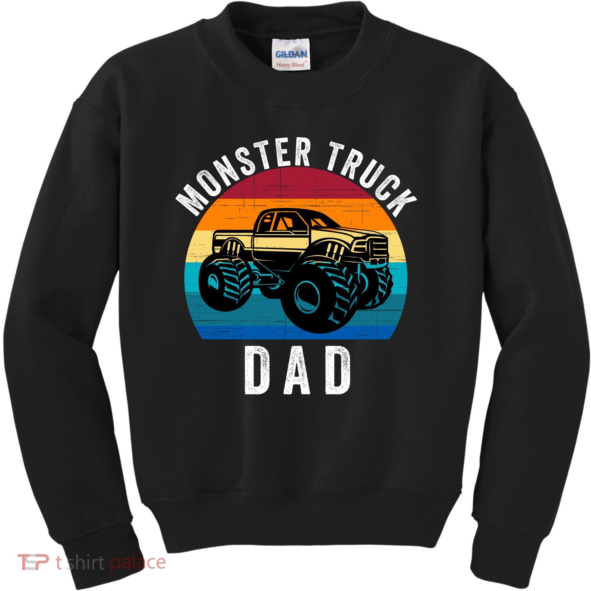 Monster Truck Dad FatherS Day Dads Love Monster Trucks Too Kids Sweatshirt