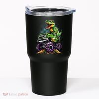 Monster Truck Dinosaur Trex Birthday Boy Tumbler thumb 0