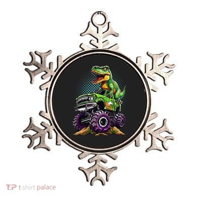 Monster Truck Dinosaur Trex Birthday Boy Ornament
