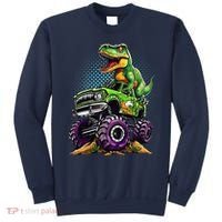 Monster Truck Dinosaur Trex Birthday Boy Sweatshirt thumb 0