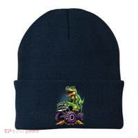 Monster Truck Dinosaur Trex Birthday Boy Beanie thumb 0