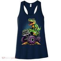 Monster Truck Dinosaur Trex Birthday Boy Women's Tank Top thumb 0