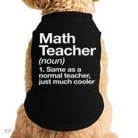 Math Teacher Definition Funny Back To School First Day Doggie Tank thumb 0