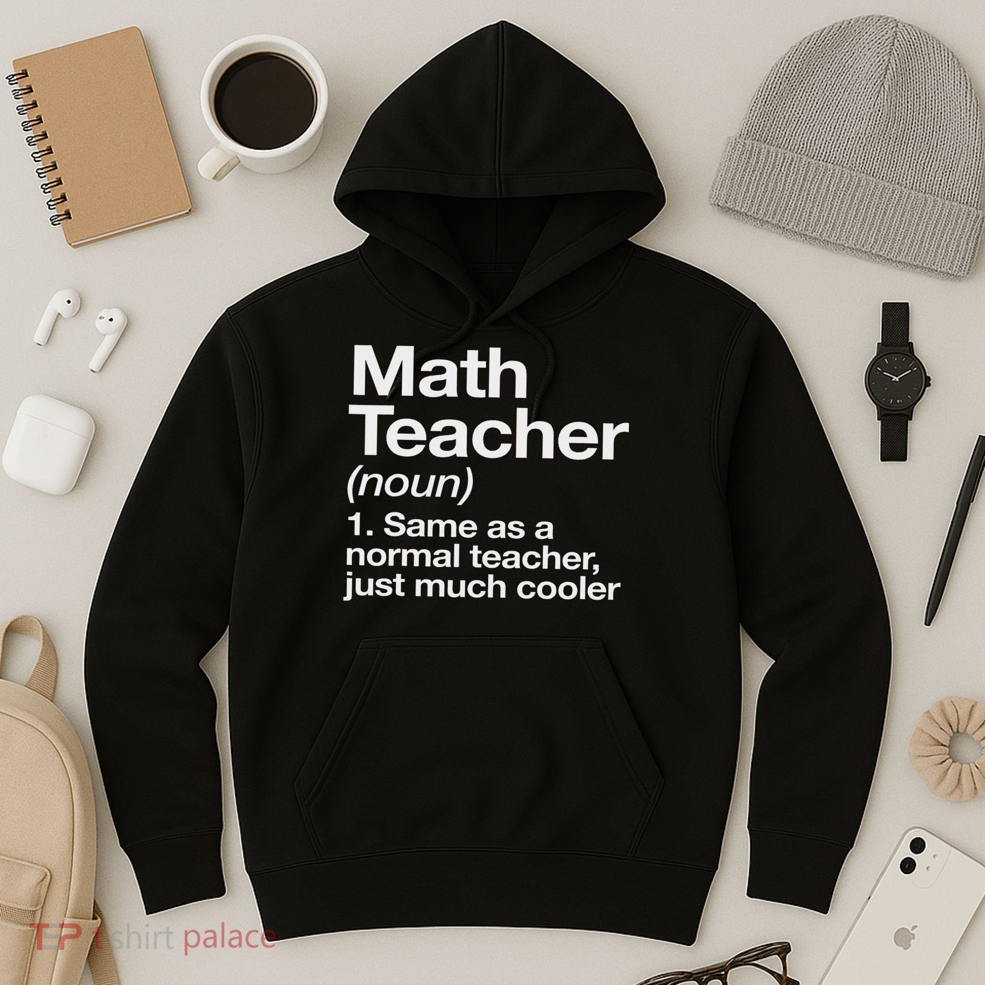 Math Teacher Definition Funny Back To School First Day Hoodie
