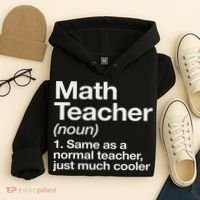 Math Teacher Definition Funny Back To School First Day Hoodie thumb 4