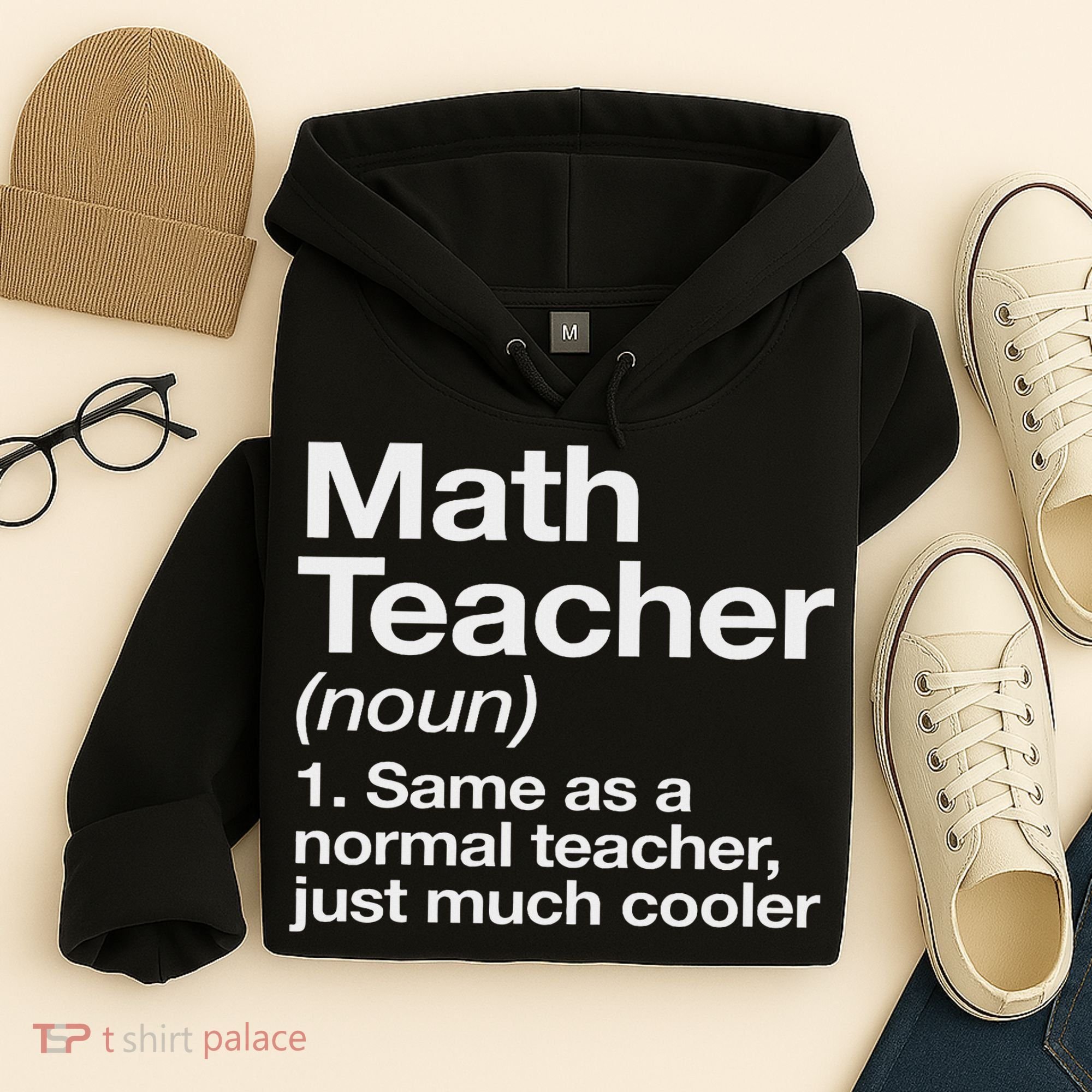 Math Teacher Definition Funny Back To School First Day Hoodie