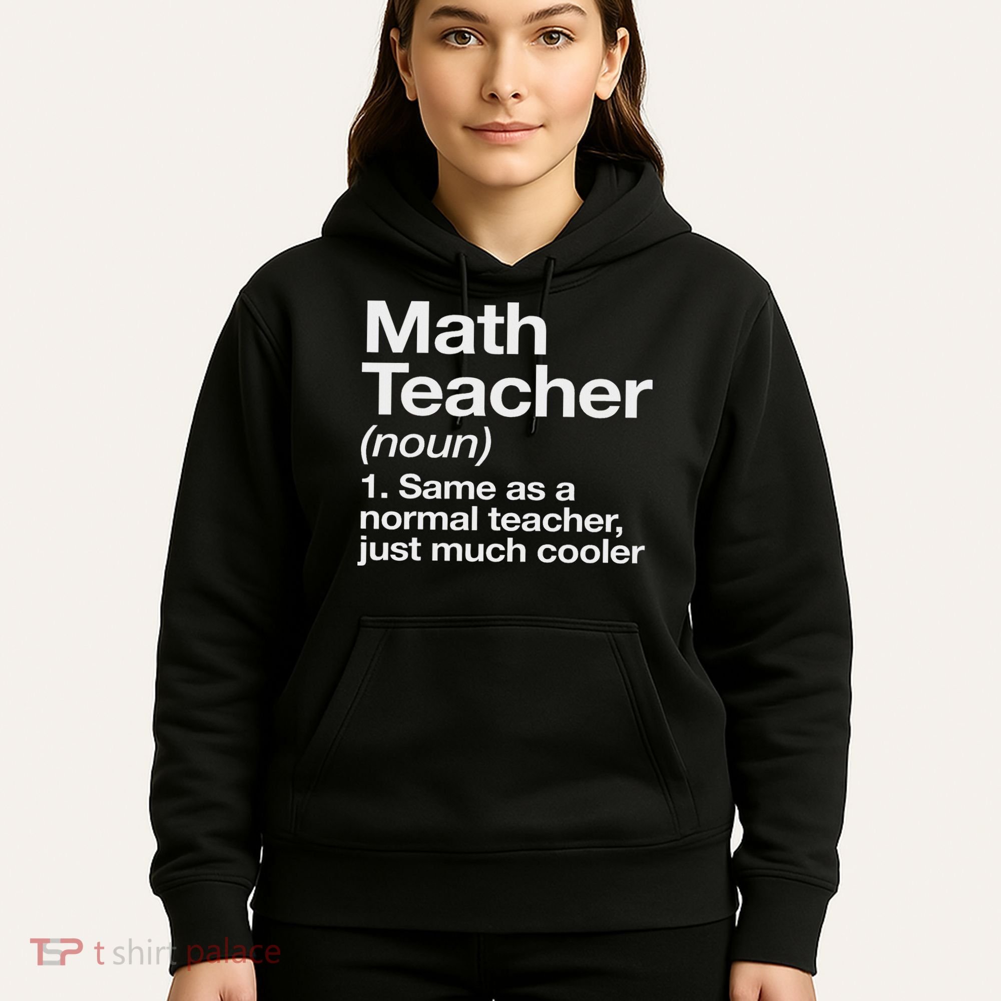 Math Teacher Definition Funny Back To School First Day Hoodie