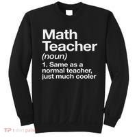 Math Teacher Definition Funny Back To School First Day Sweatshirt thumb 0