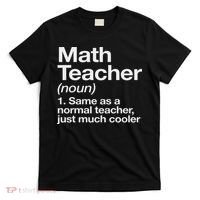 Math Teacher Definition Funny Back To School First Day T-Shirt thumb 0