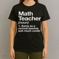 Math Teacher Definition Funny Back To School First Day T-Shirt thumb 4