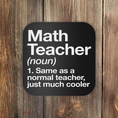 Math Teacher Definition Funny Back To School First Day Coaster