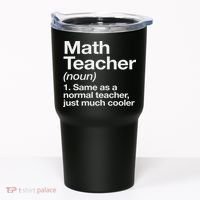 Math Teacher Definition Funny Back To School First Day Tumbler thumb 0