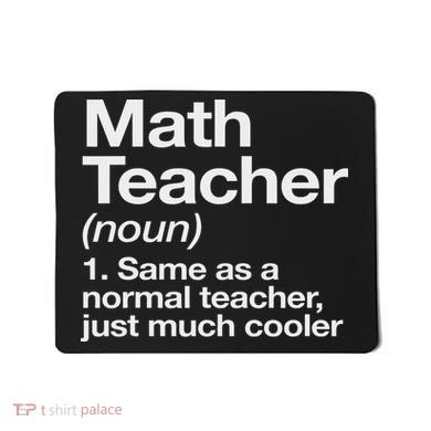 Math Teacher Definition Funny Back To School First Day Mousepad