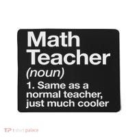 Math Teacher Definition Funny Back To School First Day Mousepad thumb 0