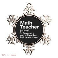 Math Teacher Definition Funny Back To School First Day Ornament thumb 0