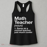 Math Teacher Definition Funny Back To School First Day Women's Tank Top thumb 3
