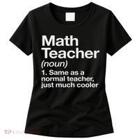 Math Teacher Definition Funny Back To School First Day Women's T-Shirt thumb 0