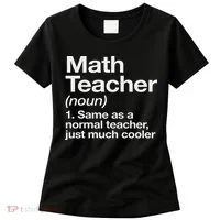 Math Teacher Definition Funny Back To School First Day Women's T-Shirt thumb 0