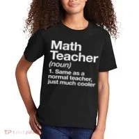 Math Teacher Definition Funny Back To School First Day Kids T-Shirt thumb 2