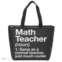 Math Teacher Definition Funny Back To School First Day Tote Bag thumb 0