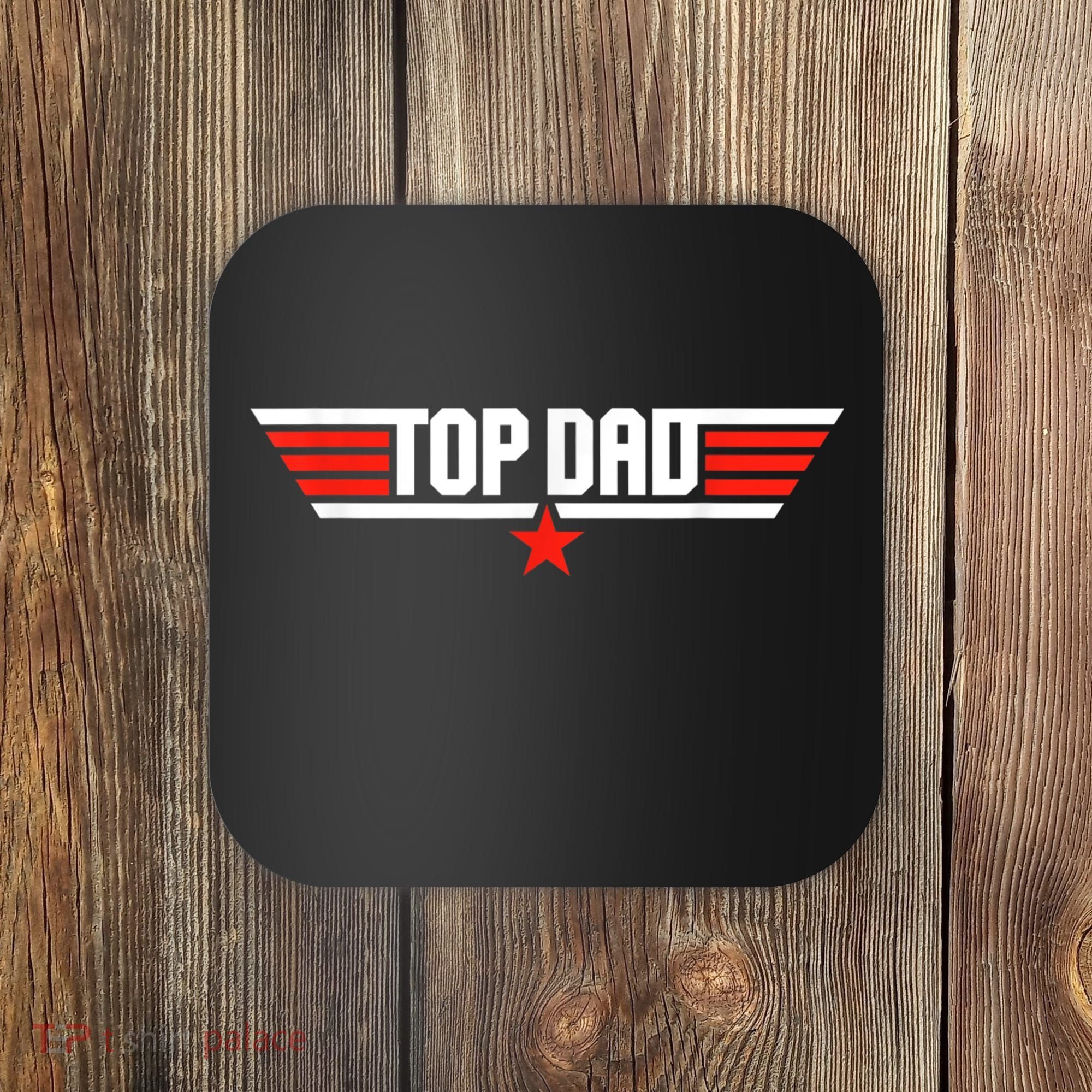 Mens Top Dad Funny Cool 80s 1980s Father Father's Day Coaster