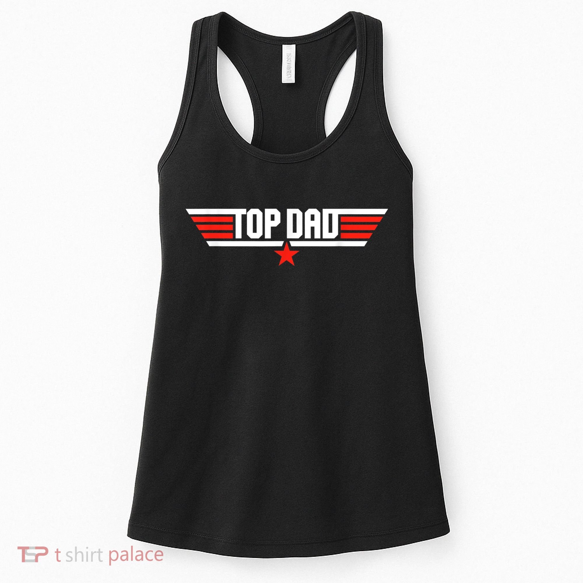 Mens Top Dad Funny Cool 80s 1980s Father Father's Day Women's Tank Top