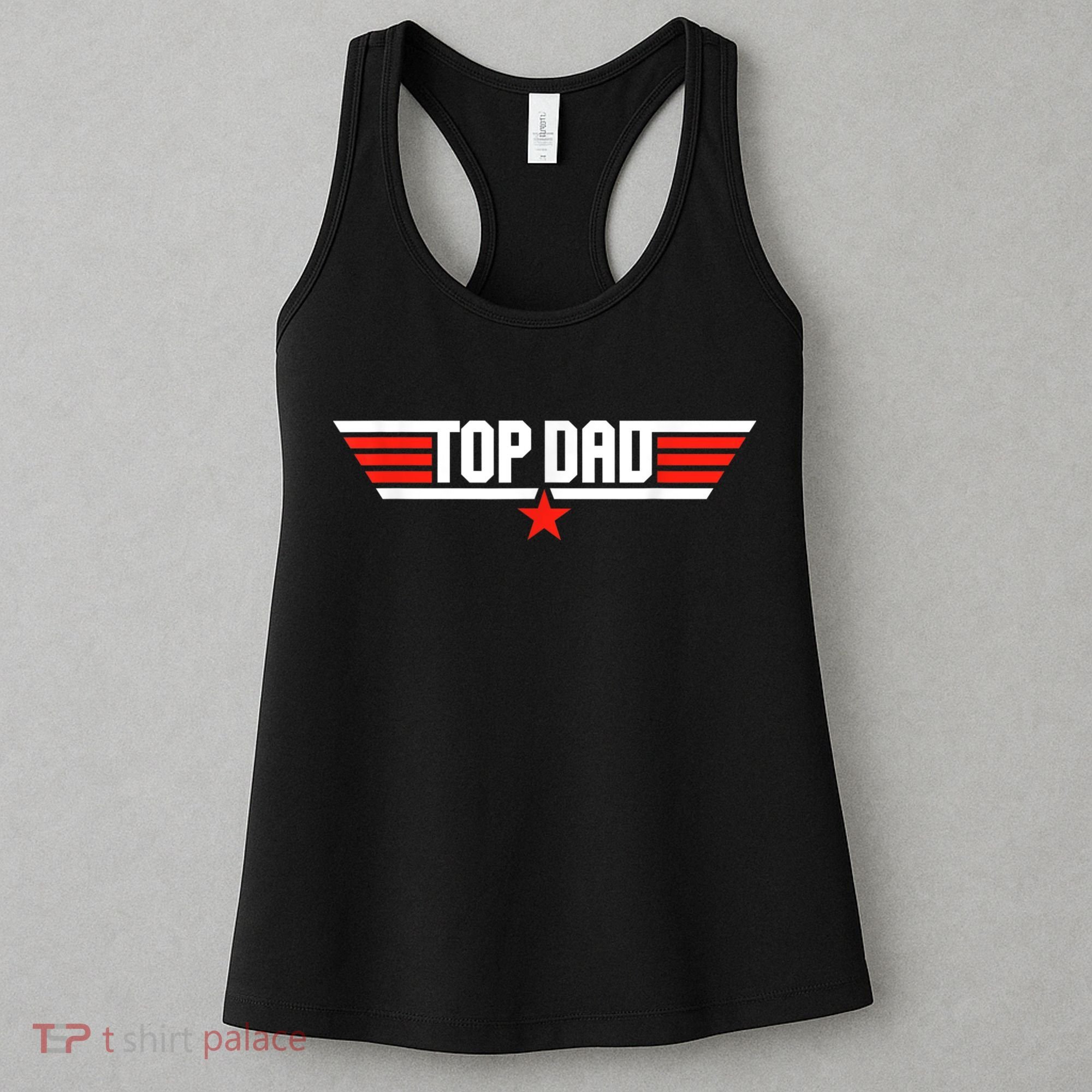 Mens Top Dad Funny Cool 80s 1980s Father Father's Day Women's Tank Top