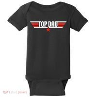 Mens Top Dad Funny Cool 80s 1980s Father Father's Day Baby Bodysuit thumb 0