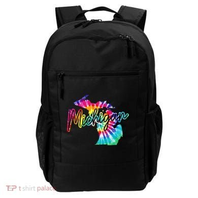 Michigan Tie Dye State Map Pride Hippie Vintage Retro Backpack