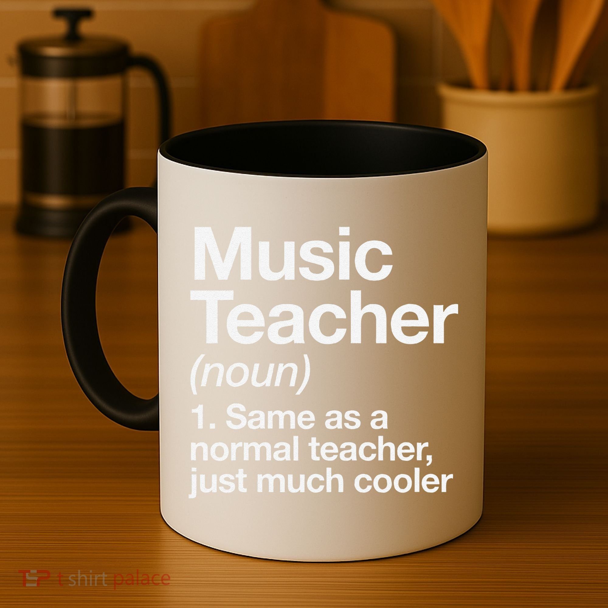 Music Teacher Definition Funny Back To School First Day Coffee Mug